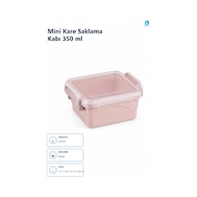 Mini Kare Saklama Kabı 350 Ml Plastik Çok Renkli