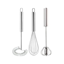 3'lü Çırpıcı Set, Otomatik Basmalı Çırpıcı, Tel Çırpıcı, Yumurta Çırpıcı Sos Karıştırıcı Mikser. Pas Diğer