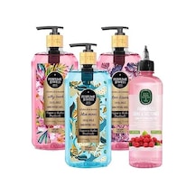 Blue, Silky, Kisses Duş Jeli 750 Ml Ve Frambuazlı Sirkeli Saç Toniği 500 Ml