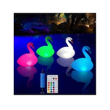 Greentech Güneş Enerjili Renk Değiştiren Led’li Şişme Kuğu / GT-SL24