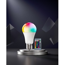 Rgb Led Ampul E27 10w Ayarlanabilir Parlaklık Diğer