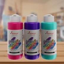 Mor-fuşya-turkuaz Akrilik Boya 3&apos Lü Set 3x120ml