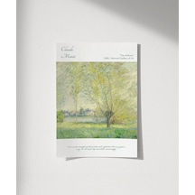 Çerçevesiz Poster Claude Monet Söğütler