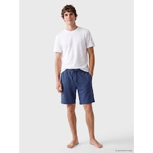 LC Waikiki Lc Waıkıkı İndigo Regular Fit Erkek Pijama Alt Şort