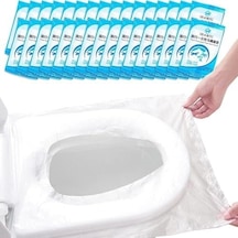 50 Adet Tek Kullanımlık Su Geçirmez Klozet Kapağı Örtüsü Antibakteriyel Tuvalet Kılıfı, Seyahat, Avm, Otel, Kamp Ve Dış Mekan Kullanımı İçin Hijyenik Koruyucu Koltuk Pedi Açık Ahşap