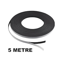 5 Metre 12Mm Şerit Magnet Mıknatıs, Arkası Yapışkanlı