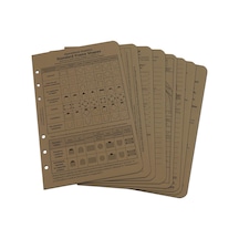 Rite İn The Rain All Weather Taktik Referans Kartı Seti, 4 5/8 "x 7", Taba Levhalar No. 9200t-r Genel
