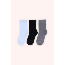 Panço Unisex Kaydırmaz Tabanlı Soket Çorap Seti renkli