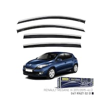 Niken Renault Megane Iıı 2011-2015 Kromlu Cam Rüzgarlığı 4'lü - Ekolmaks