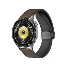 Huawei İle Uyumlu Hybrid Loop 22mm Kordon Gt6/gt6 Pro/gt5/gt5 Pro/gt4/gt3/gt3 Pro/gt2/gt2 Pro 46mm İçin Manyetik Toka Gt6 Pro Kordonu 1.sınıf Kaplama Deri Görünümlü Gt6 Kordon Diğer