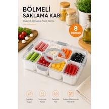 Emilahome Bölmeli Atıştırma Kabı Kahvaltılık Çok Amaçlı Organizer Gri - 878793679 Gri