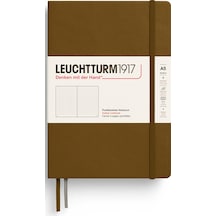 Leuchtturm1917 Not Defteri Orta Boy A5 , Sert Kapak, 251 Numaralandırılmış Sayfa, Noktalı, Baharat Kahvesi Kahverengi