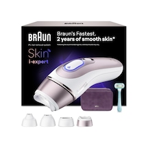 Braun IPL Skin i·Expert Evde Lazerle Tüy Alma App ile Çanta Gillette Venus 4 Başlık PL7431