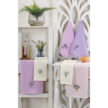 6 Parça Mutfak Kurulama Bezi 40 X 60 Cm Lavender Flower Çok Renkli