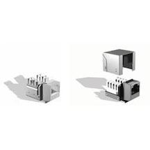 Brand-rex Cat6plus Category 6 Snap-ın-jack, Shielded, Lsa Tip, Siyah Renk-18578