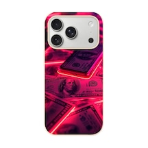 İphone 17 Pro Uyumlu Kızıl Dolarlar Baskılı Silikon Kılıf