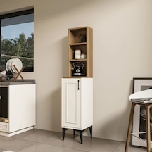 MEZZA 5251 MIVA Kahve Köşesi (Çıtalı) Çok Amaçlı Dolap 1 Kapaklı Kiler Mutfak Dolabı Sepet Beyaz MEZZA 5251 MIVA Kahve Köşesi (Çıtalı) Çok Amaçlı Dolap 1 Kapaklı Kiler Mutfak Dolabı Sepet Beyaz