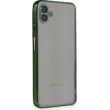Newface Samsung Galaxy A04 Kılıf Razer Lensli Silikon - Yeşil