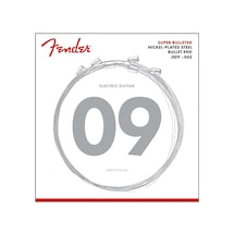 Fender 0733250403 Super Bullet Nickel Plated Steel Elektro Gitar Teli 09-42 3250l Bullet Uçlu Light Set Tremolo Sistemleri İçin Stabilite