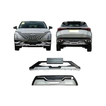Autogp Chery Omoda 5 Ön Ve Arka Koruma Difüzörü Plastik Krom Detaylı 2022+ Agp-bg-chr-171722