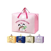 Rogfer Oxford Bez Anaokulu Yorgan Saklama Çantası Büyük Kapasiteli Giysi Battaniye Sıralama Çantası, Boyut: Orta Pembe Çok Renkli Çok Renkli