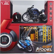 1/12 Motosiklet Gustav Pb 3r Sesli Ve Işıklı Model Motor - 1 Adet