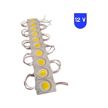 12 Volt 2.4 Watt Kare Günışığı Cob Led Modül Ip65 10 Adet Modül