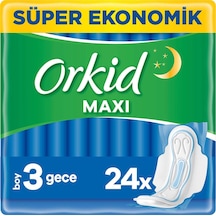 Orkid Maxi Hijyenik Ped Gece 24'lü