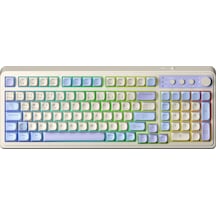 Aula S99 Retro Rgb Gaming 3 Modlu Bluetooth/2.4ghz/usb-c Kablosuz Makrolu Türkçe Q Klavye Mavi