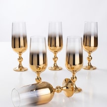 Titanyum Gold Kahve Yanı Su Bardak 180 Cc Altın