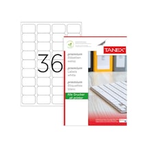 Tanex-Tw2036- 45X30MMx100Adet Lazer Yazıcı Etiketi