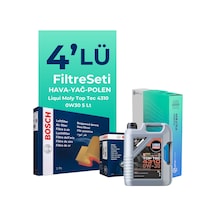 Bosch Peugeot 3008 1.6 Benzin Puretech Filtre Bakım Seti Liqui Moly Motor Yağlı (2019-2024) 4 Lü -
