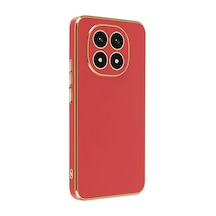 Xiaomi Redmi Note 14 Pro 4g Uyumlu Kılıf Volet Silikon - Kırmızı