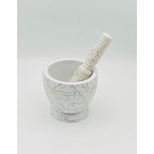 By Como Mermer Desenli Beyaz Havan