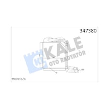 Kale 347380 Kalorifer Radyatörü - Vw Transporter T5 2003-2009 1.9 Tdi Dizel 7h1819031