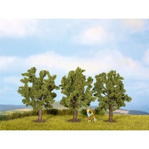 Noch 25510 Yeşil Çiçekli Meyva Ağaçları, 4,5 Cm. 3 Adet, Diorama Malzemesi-59360