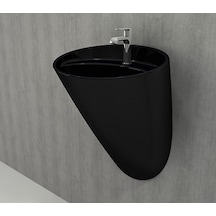Bocchi Venezia Parlak Siyah Monoblok Lavabo