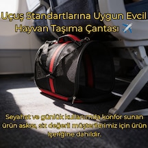 Vg Flybag Yırtılmaz Fileli Kedi Ve Köpek Taşıma Çantası Kabin Boy Uçuş Standartlarına Uygun