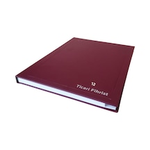 Fihrist Ticari 12'li 20x28 Bordo Cilt Bezli 1 Adet Artlantis Tica
