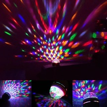 360 Derece Dönen Disko Tarzı Renkli Dekoratif Disco Lamba Diğer