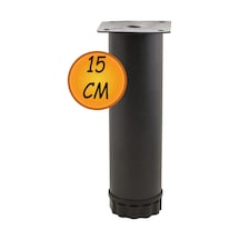 Hobit Ayarlanabilir Metal 15 Cm Siyah Mobilya Kanepe Koltuk Baza Yükseltici Destek Ayağı Ayakları. S Diğer