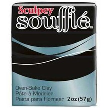 Sculpey Souffle Haşhaş Siyah Rengi 48 G