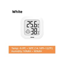 Beyaz Mini Lcd Dijital Termometre Higrometre Kapalı Oda Elektronik Sıcaklık Nem Ölçer Sensörü Ölçer Hava İstasyonu Ev İçin