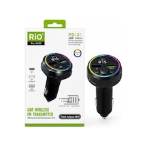 Araç Fm Vericisi Bluetooth 5.0 Hızlı Şarj Type-c Ve Çift Usb 48w Çıkış