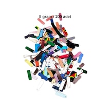 Karışık Renkler 15 X 5 Mm Dantel Oya Yazma Halhal Abiye Lazer Kesim Pul 200 Adet / 8 Gram