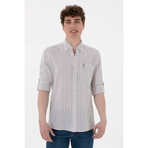 U.s. Polo Assn. Erkek Kavun Gömlek Desenli 50299595-vr202 Kavun