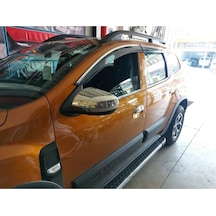 Dacia Duster Uyumlu 2018-2024 Krom Ayna Kapağı 2 Parça Paslanmaz Çelik