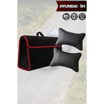 Hyundai İ31 Uyumlu Koltuk Yastığı Bagaj Çantası Siyah Renk Lüks Model