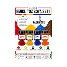 Toz Mum Boyası Seti 10 Cc 4 Lü Soya & Parafin Wax Için Kırmızı, Sarı, Mavi, Turuncu Bkfab4ksrmt10g Karışık