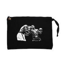 Mike Tyson Art Of Fight Siyah Clutch Astarlı Cüzdan / El Çantası Siyah